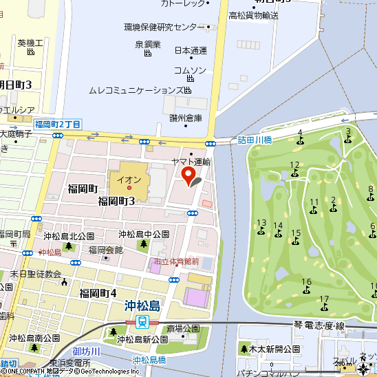 高松店付近の地図